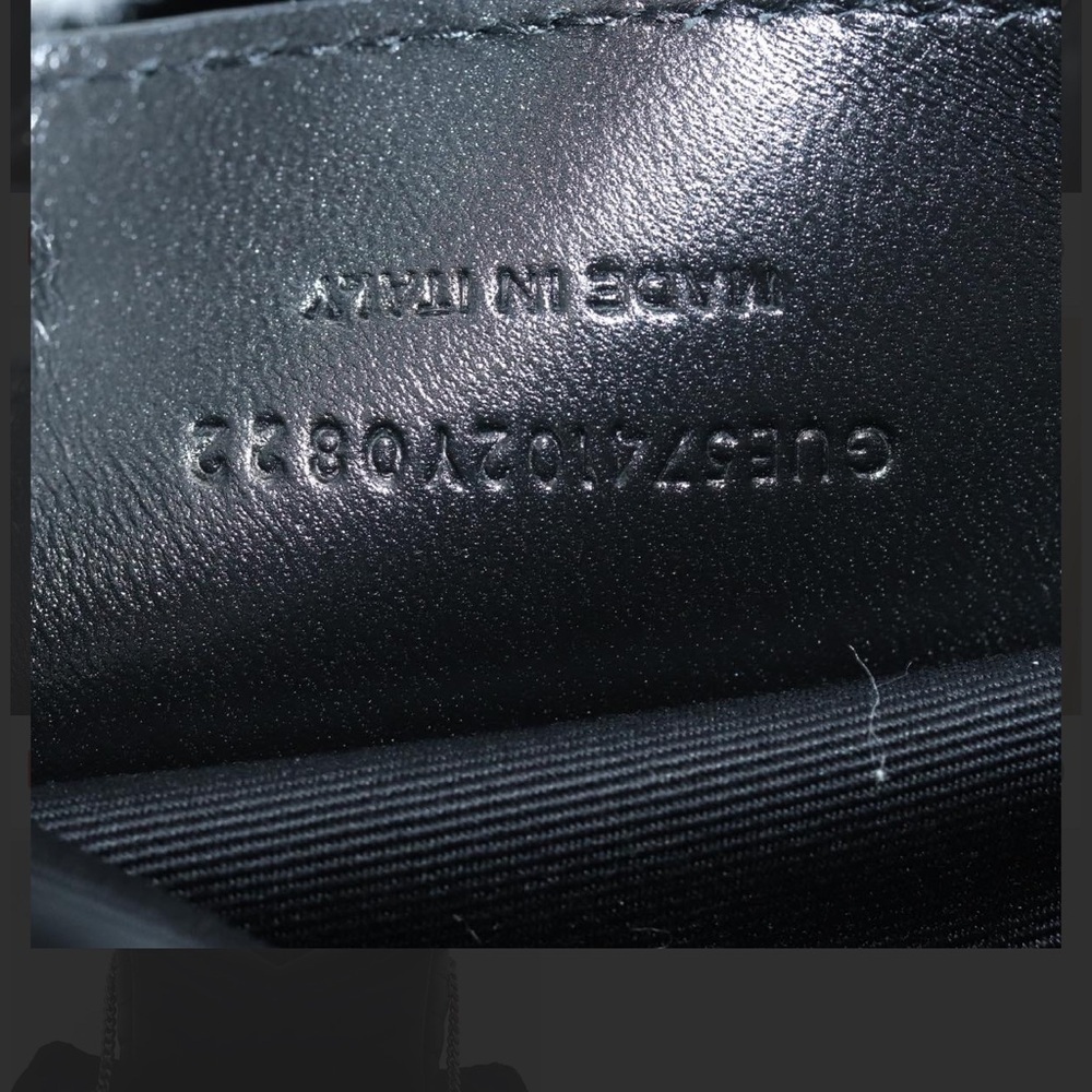 SAINT LAURENT Lulu Shoulder Bag Calfskin Black full inclusion - Picture 13 of 17